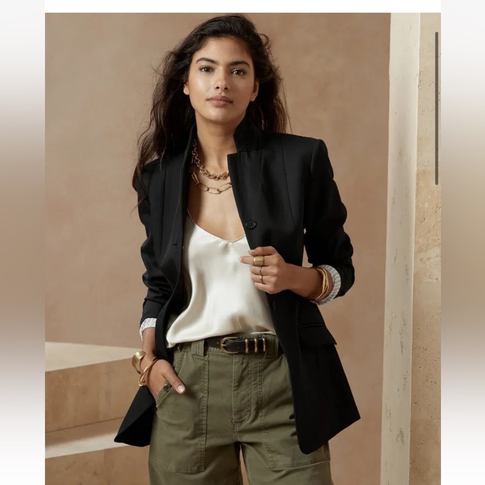 Banana Republic Riding Jacket // Black